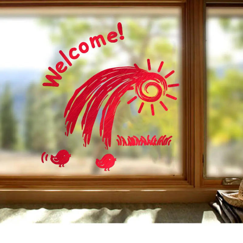 Description Picture 4 of item12in x 10in 7Pcs/Pack Bundle Bundle Metallic Adhesive Vinyl Film Making Sign Pattern DIY Wall Cup Glass Cabinet Decor For Cut