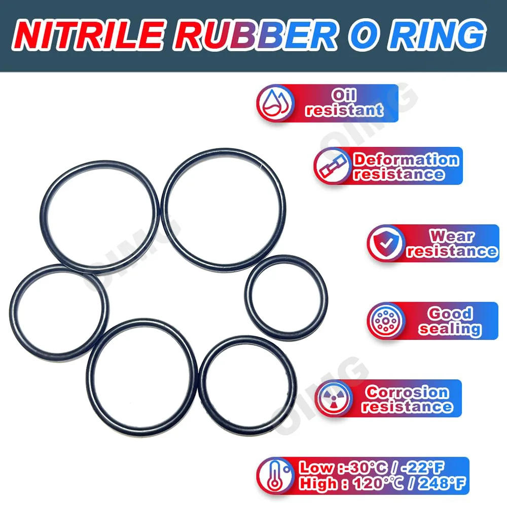 Description Picture 4 of item419pcs NBR O Ring Gaskets High Pressure Oil Resistance O-Ring Seal Washer for Plumbling, Hydraulic, Pneumatic Repairs 32 Sizes