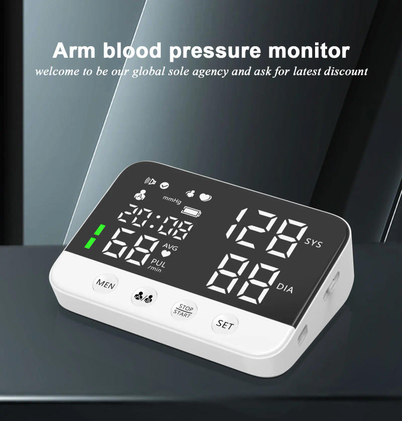 Description Picture 2 of itemElectronic Tensiometer Smart Blood Pressure Monitor Arm Cuff Tonometer Digital Sphygmomanometer Electronic  Medical BP Monitors
