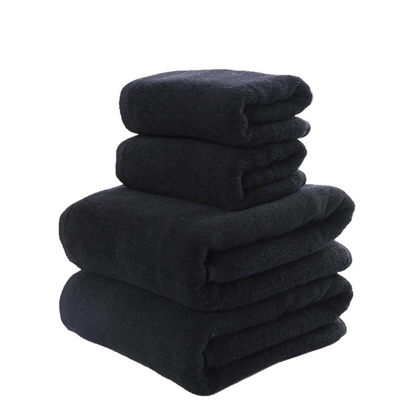 Description Picture 6 of itemBlack Bath Towel Thick Large Soft Cotton Face Hand Shower Towels for Adults Kids Home Bathroom Spa toalla 34*74cm/70*140cm