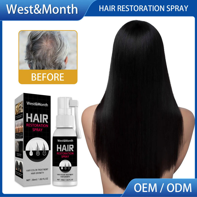 Description Picture 2 of itemGrey Hair Treatment Serum Anti Hair Loss Spray Hair Growth Spray Anti White Hair White Hair Repair Black Hair Spray Essence