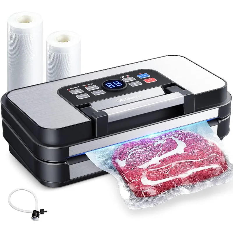 Description Picture 2 of itemBeelicious Pro 95Kpa Precision 10-in-1 Vacuum Food Sealer, Easy-Lock Handle, Double Heat Seal & Double Pump, with Bags Storage