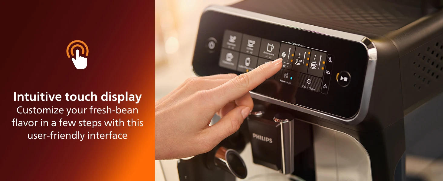 Description Picture 5 of itemSeries Fully Automatic Espresso Machine - LatteGo Milk System, 5 Coffee Varieties, Intuitive Touch Display