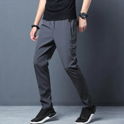 Fashion Loose Spliced Zipper Pockets All-match Bandage Pants Men's 2024 Spring Summer New Oversized Solid Color Casual Pants
