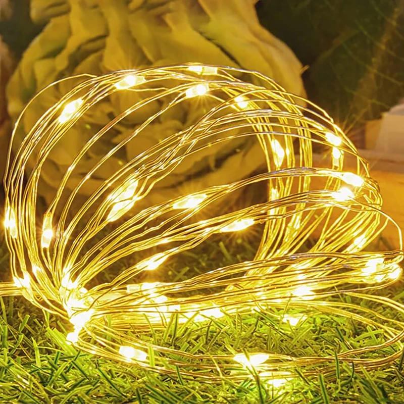 Description Picture 5 of item100-2M LED String Light USB/Battery Operated Copper Wire Garland Fairy Lighting Strings Christmas Wedding Party Decoration Lamps
