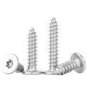 CA 304 Stainless Steel Large Flat Head Plum Tapping Screw Thin Head Star Pointed Tail