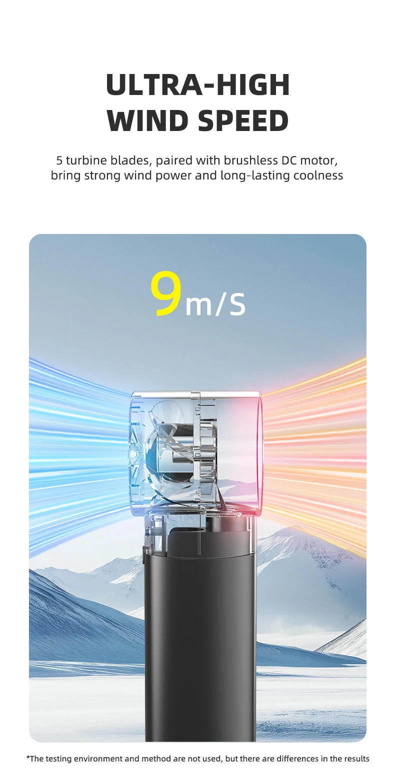 Description Picture 5 of itemSpray Mini Handheld Turbine Fan Water Replenishing Outdoor Camping Dormitory Household Portable USB Summer Cooling