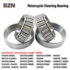 1PCS Motorcycle Tricycle Steering Column Steering Nose Tapered Roller Bearing Non-standard Bearings