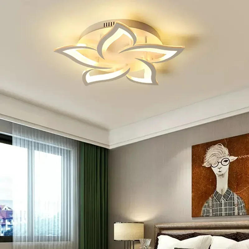 Description Picture 2 of itemLED Ceiling Light Modern Black/White Acrylic Decor Lamp Bedroom Living Room Study Indoor Home Creativity Decorative Chandelier