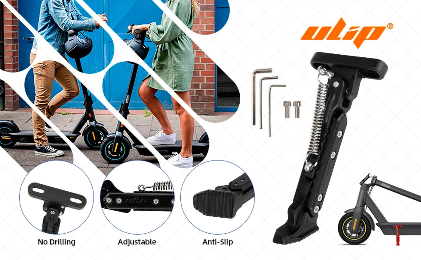 Description Picture 4 of itemUlip V2.0 Scooter Foot Support Stand Upgrade Kickstand Extendable Side Parking Stand For Max G30/Zero10X/Kaabo Mantis 10/Vsett 9