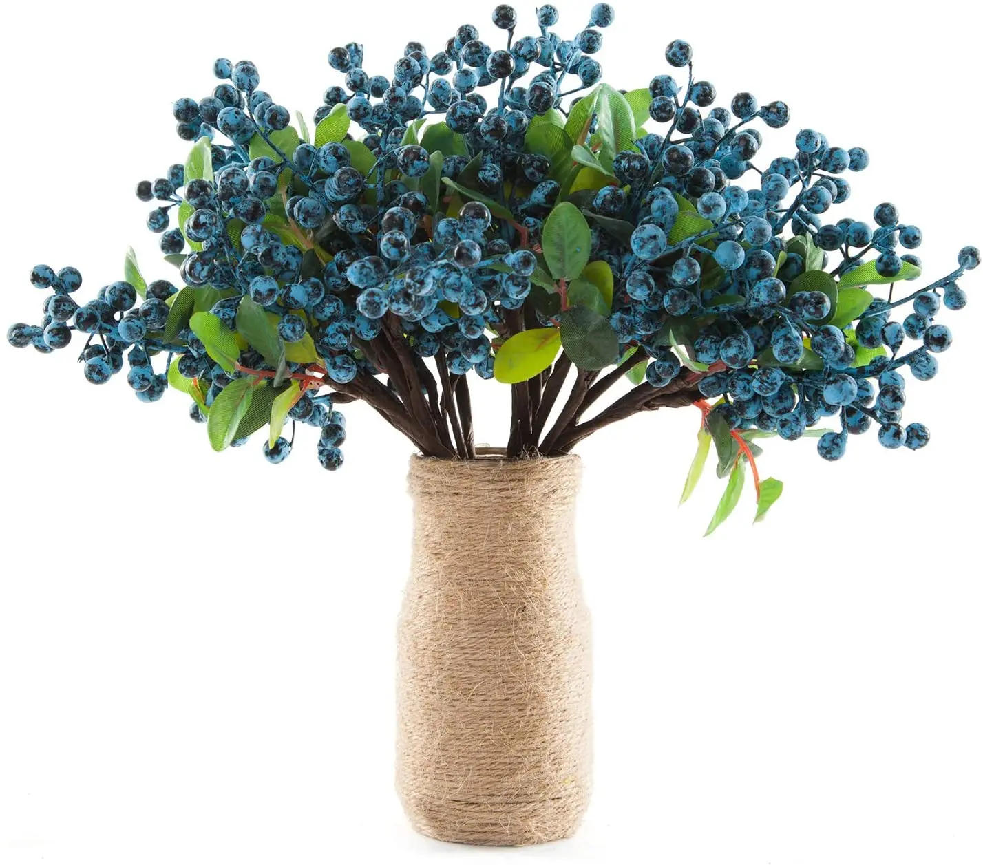 Description Picture 2 of item10PCS 25CM Foam Artificial Flowers California Berries Blueberry Fruit Small Fake Flower Home Decorative Party Wedding Blue Decor