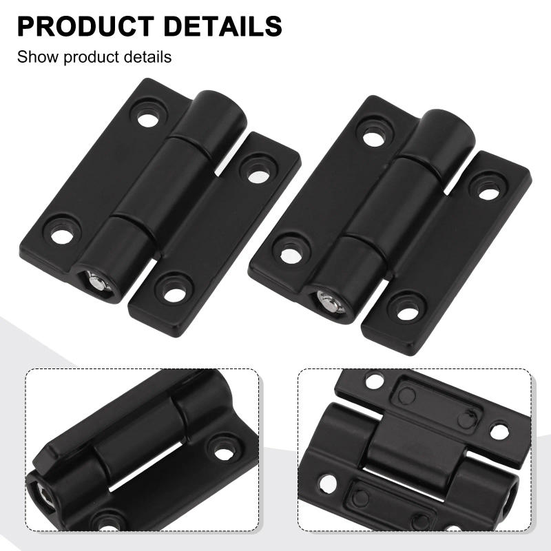Description Picture 4 of item2PCS Random Stop Positioning Stop Flat Hinge Adjustable Torque Damping Hinge Shaft Cabinet Door Hinge Furniture Hardware
