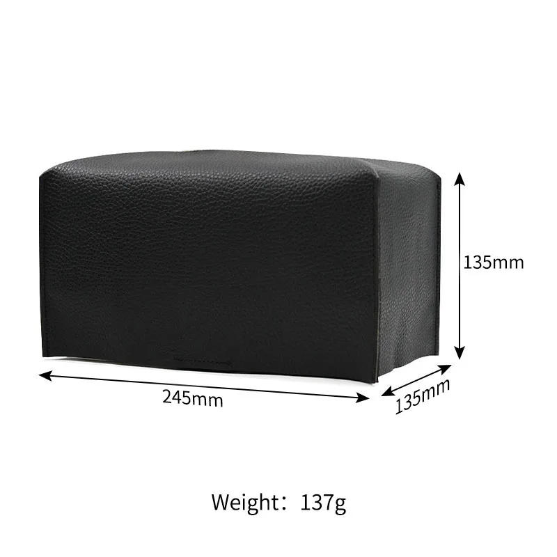 Description Picture 3 of itemTissue Box Cover, Modern Decorative PU Leather Rectangular Tissue Box Case Organizer Holder for Vanity Countertop