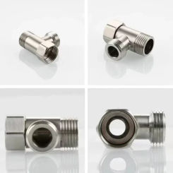 T Adapter 3 Ways Valve/ For Diverter Bath Toilet/ Bidet Sprayer Shower Head/ G1/2 Stainless Steel Internal External Activity Tee
