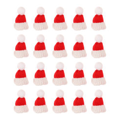 Hats Christmas Mini Santa Treeornament Diy Accessories Small Adornmentcrafts Snowman Beanie Knit Hat Bottles Headband