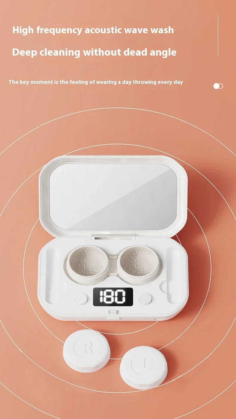 Description Picture 6 of itemPortable Automatic Cleaning Contact Lens Cleaner Machine with Timer Ultraviolet Sterilization Magnetic Suction Cleaning Machine