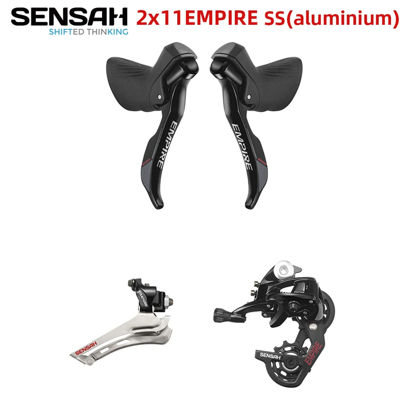 Description Picture 3 of itemSENSAH EMPIRE 4 Kits GS/SS 2x11 Speed 22s Road Groupset R/L Shifter+FD+RD Derailleurs aluminium