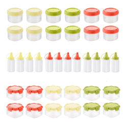 Portable Mini Sauce Bottle Box Squeeze Bottle Salad Dressing Ketchup Squeeze Jar Container  Lunch Box Accessories