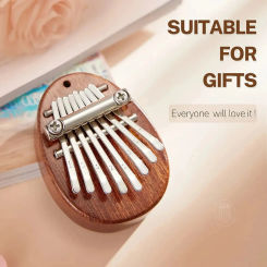 8 Key Mini Wooden Kalimba High Quality Exquisite Finger Thumb Piano Marimba Musical Good Accessory Pendant Gift