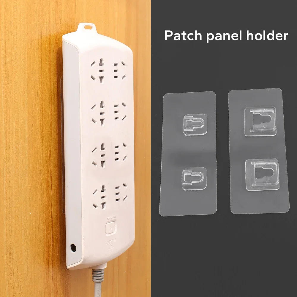 Description Picture 5 of item2/40Pcs Double-Sided Adhesive Wall Hook Multi-Purpose Wall-Mounted Strong Desktop Socket Fixer Kitchen Bathroom Organizer Holder