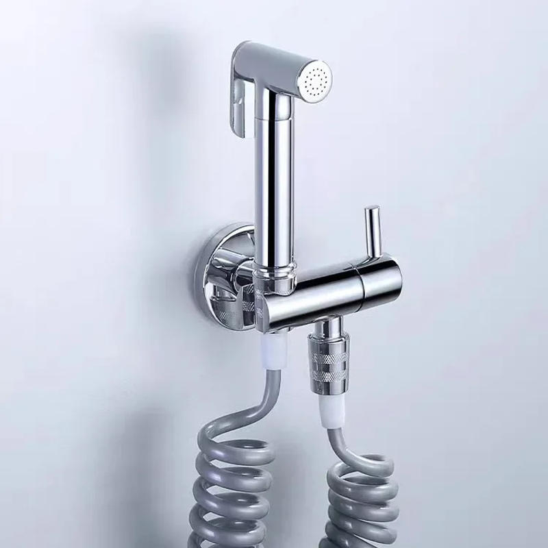 Description Picture 5 of itemWall Mounted Toilet Bidet Sprayer Set Brass Single Cold Shattaf Bathroom Shower Bidet High Pressure Gun Chrome Gold