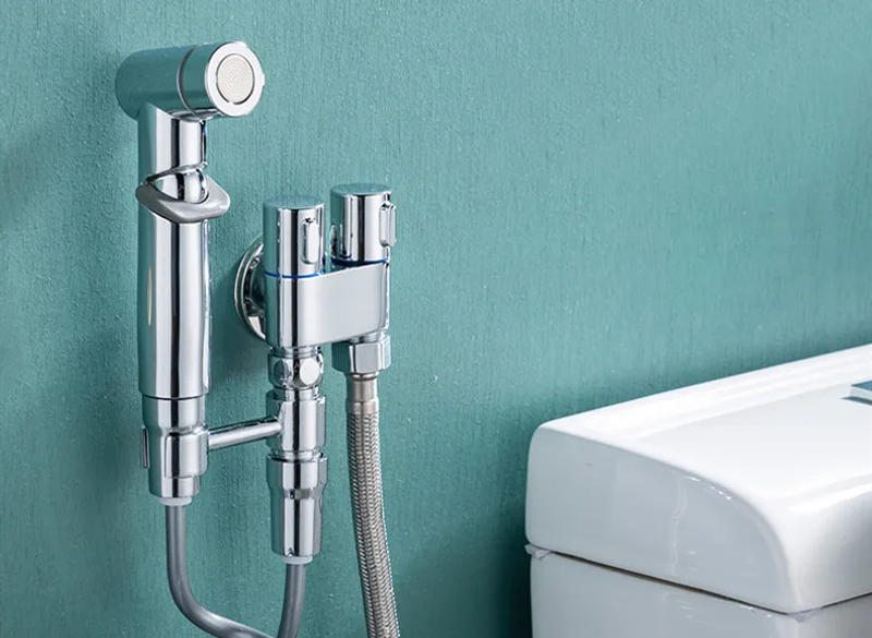 Description Picture 3 of itemWall Mounted Toilet bidet sprayer set Brass Double Use Bidet faucet Bathroom sprayer shower bidet faucet High Pressure gun