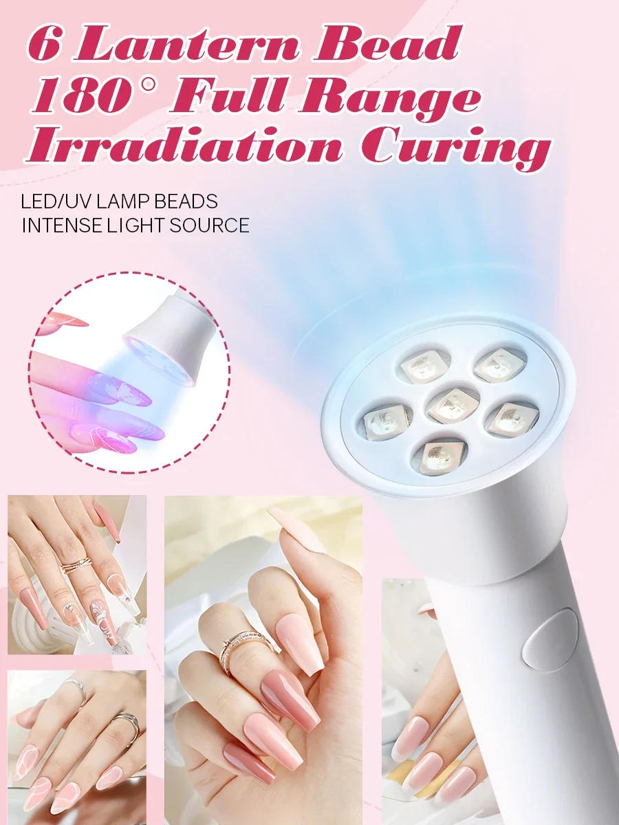 Description Picture 4 of itemMini UV LED Nail Dryers 18W Portable Quick Nail Drying Lamp USB Rechargeable Mini Flashlight Pen For Nail Gel Curing Salon Tools