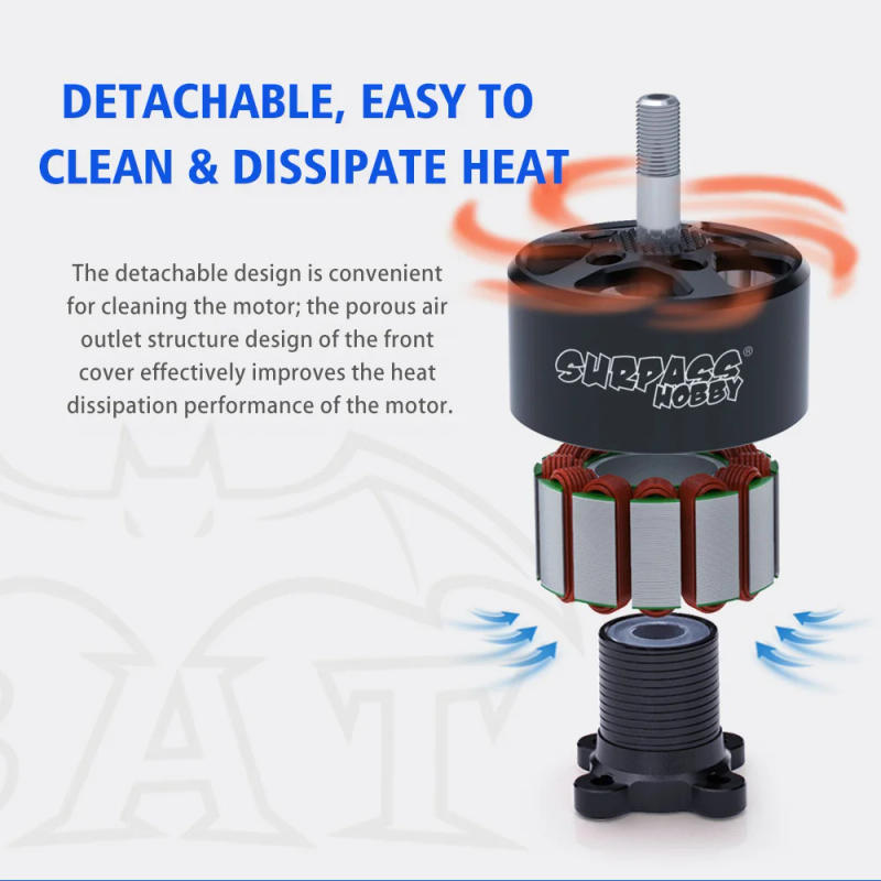Description Picture 6 of itemUFlightRC SURPASS Hobby B Series 3214 Bat B3214 730KV 800KV 1000KV FPV Brushless Motor