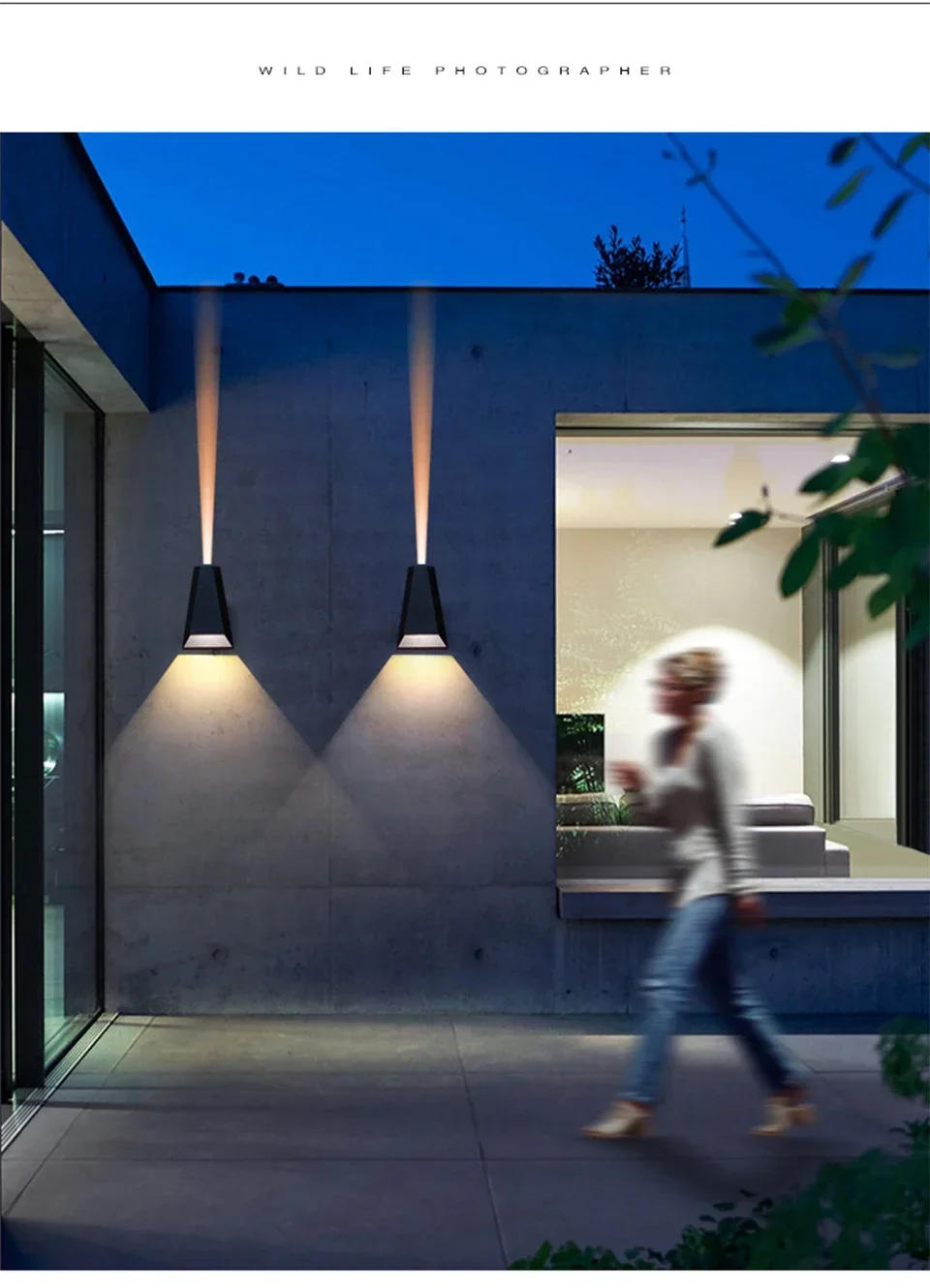 Description Picture 4 of itemOutdoor LED Wall Lightin Waterproof  Washer Lamp Garden Balcony Wall Lamps Staircase Aisle Lamp Villa Exterior Lamp