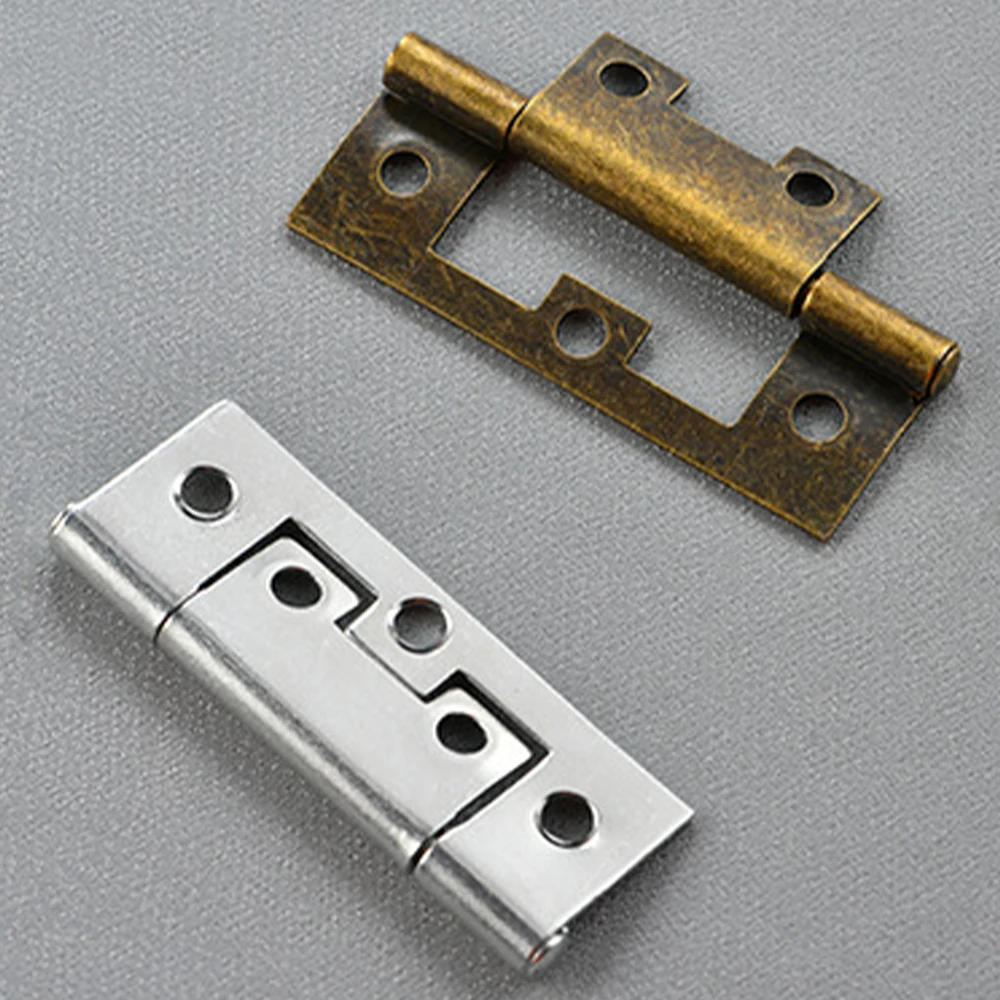 Description Picture 6 of item2pcs Cabinet Hinges 64*25mm Wardrobe Door Dresser Drawer Jewelry Gift Box Wooden Case Furniture Metal Mortise Hinge with Screws