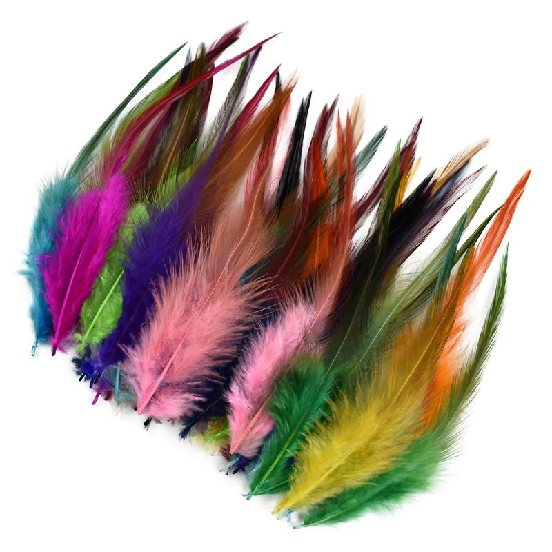 Description Picture 3 of item20Pcs Natural Colorful Pheasant Feathers for Crafts Jewelry Creation Fly Tying Materials Decoration Cock Carnival Accessories