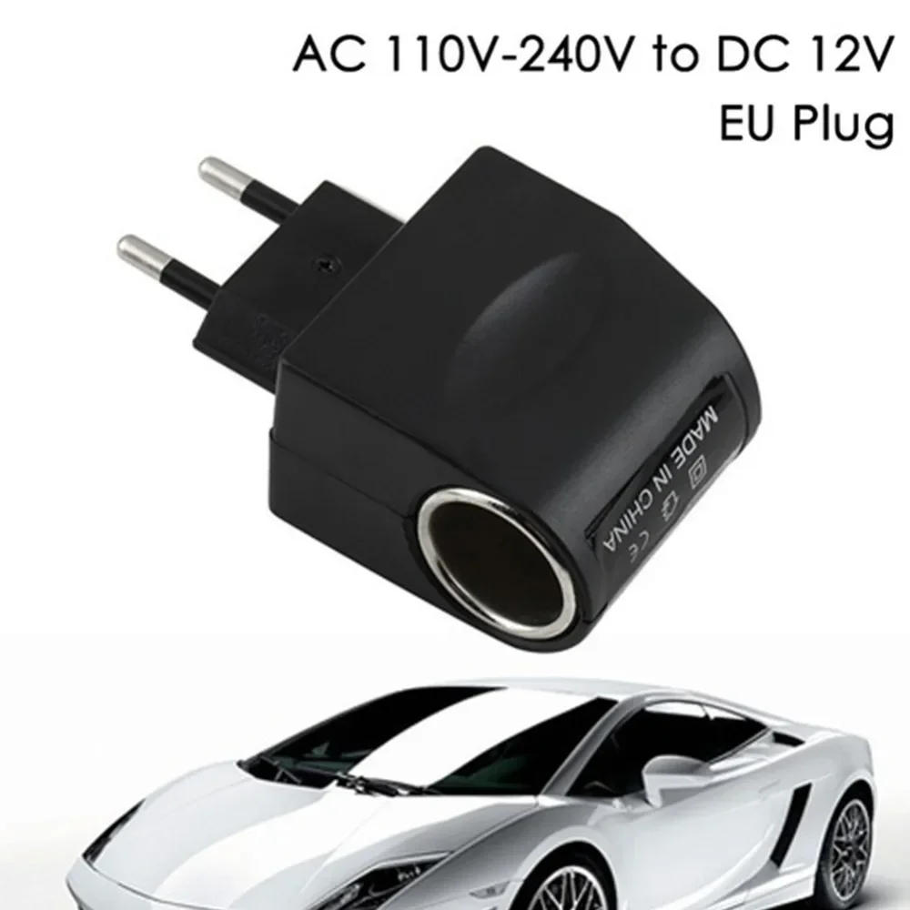 Description Picture 2 of itemDC 12V 0.5A 500mA Car Cigarette Lighter Adapter AC 110V/220V Auto Inverter 12 Volt Car Power Adapter Supply Charger EU Plug