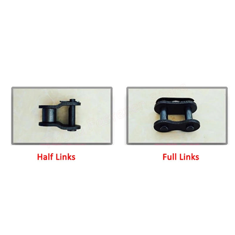 Description Picture 6 of item0.5/1.5/5Meter 04C Roller Chain / Chain Links Connector Industrial Transmission Chain Full / Half Links Carbon Steel