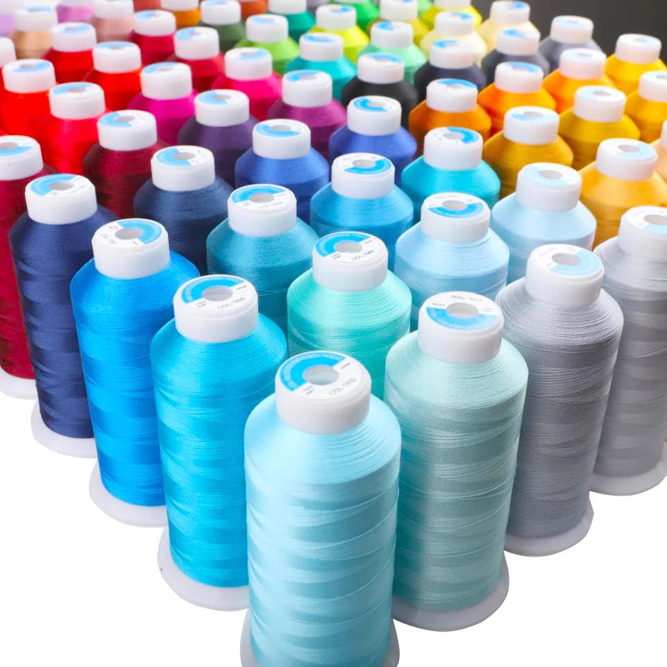 Description Picture 4 of itemReal 120D/2 High Tenacity Big Roll 4000m Colors Polyester Embroidery Thread for Machine Use 80 Colors to Choose