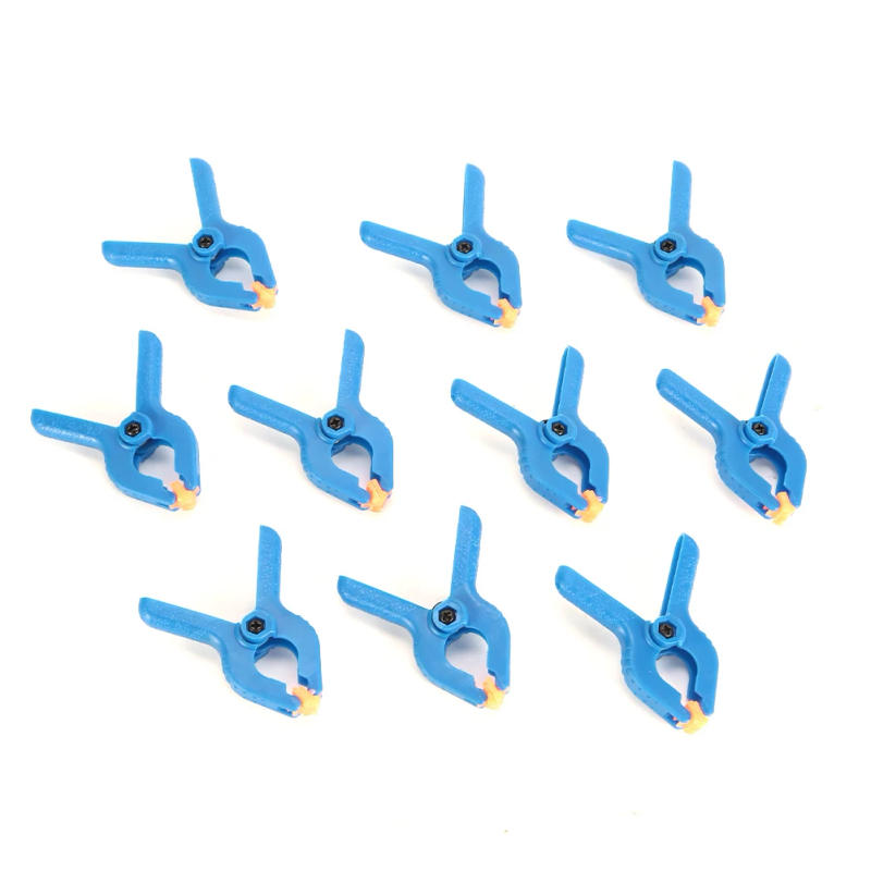Description Picture 6 of itemWoodworking Tools Hand Instrument Spring Clamps Plastic Nylon Grip Cramps Jaw Opening 10pcs Accommodate Round Irregular Objects