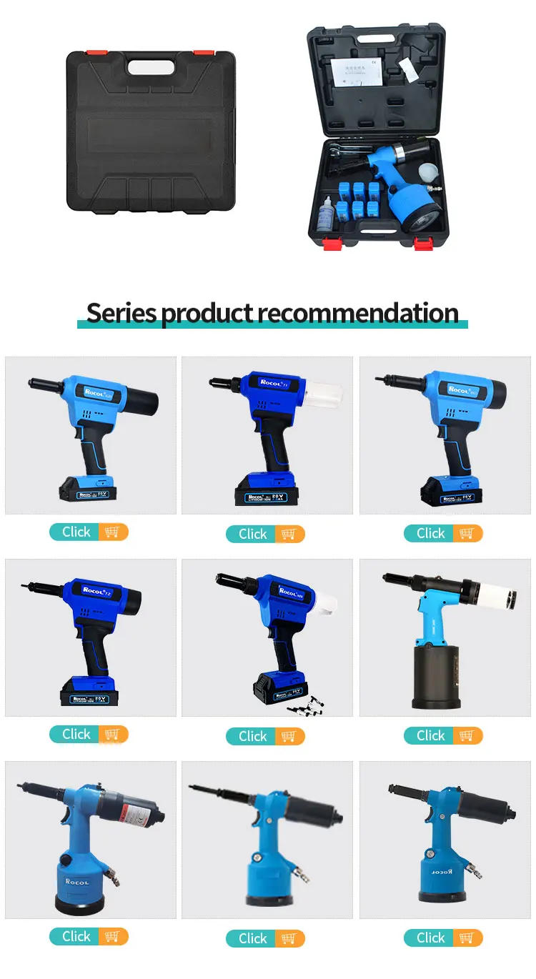 Description Picture 4 of itemFast Speed ROCOL M3-M12 Powerful Pull Force Low Maintenance Pneumatic Insert Rivet Nut