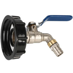 IBC Ball Outlet Tap Tank 3/4Inch Food Grade Drain Adapter S60X6 1000 L Tank Rainwater Container Brass Hose Faucet Valve