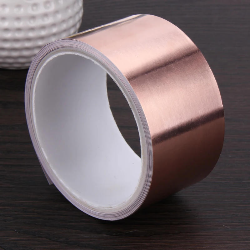 Description Picture 5 of itemMetal Copper Foil Tape Waterproof Stained Glass Copper Foil Tape Heat-resisting Multi-function Portable for Guitar EMI Shielding