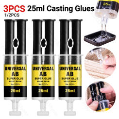 Universal 25ML Epoxy Resin AB Glue Plastic Wood Strong Quick-drying Adhesive Glue Waterproof Strong Repair Glue Super Liquid