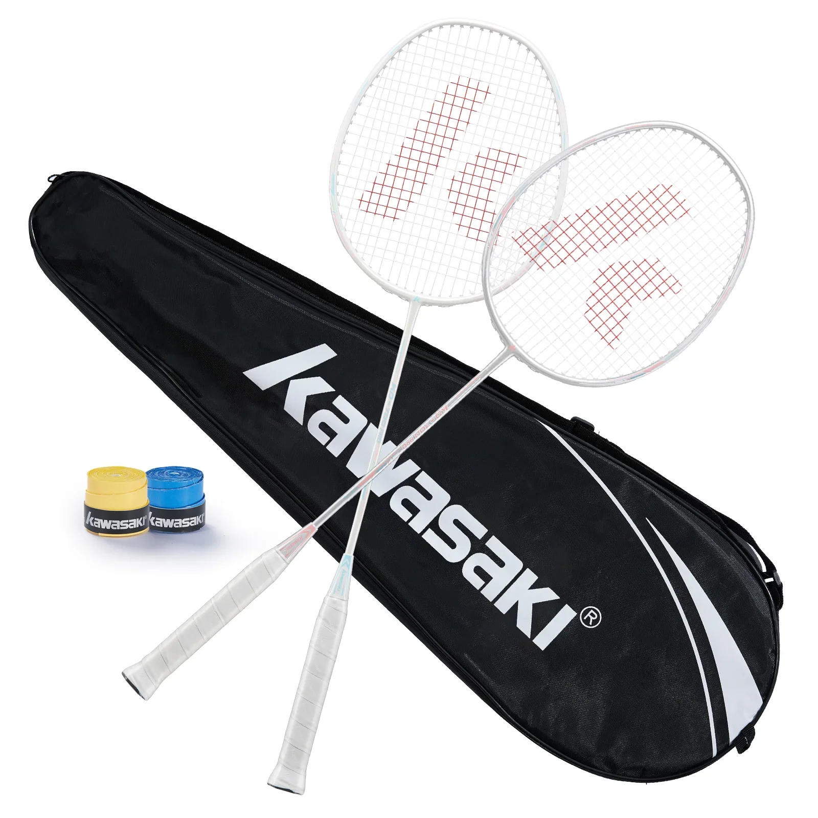 Description Picture 4 of itemKawasaki Badminton Set Two Rackets With a Badminton Bag + 2 Overgrips For Badminton Practice KD-700 PRO
