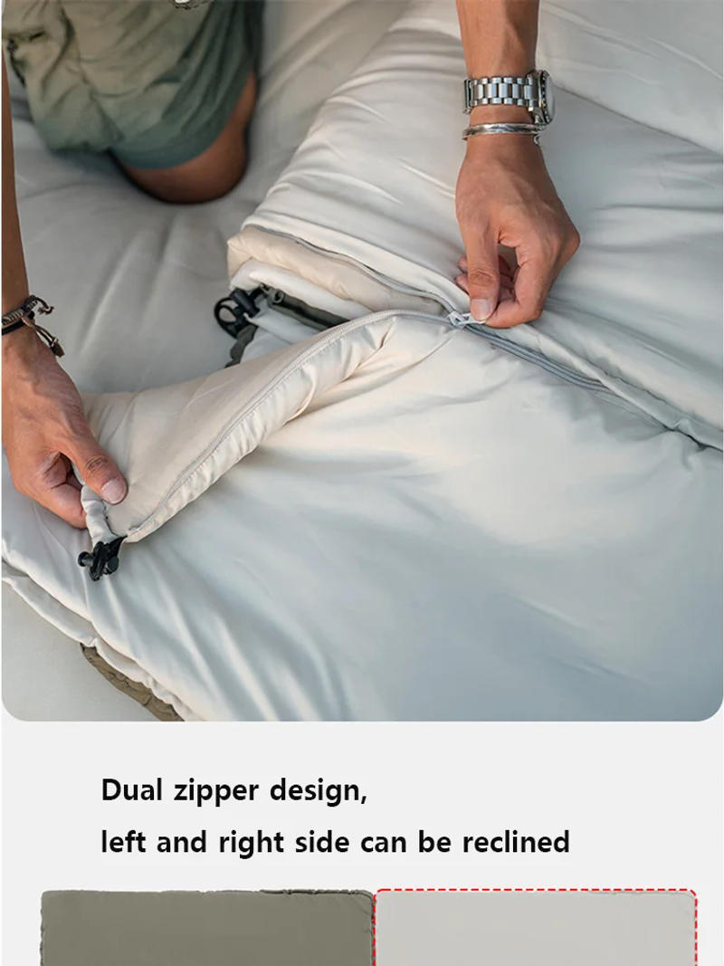 Description Picture 5 of itemNaturehike Hiking Sleeping Bag Camping Ultralight Winter Cotton Sleeping Bags Summer Splicable 2 In 1 Double Cotton Sleeping Bag