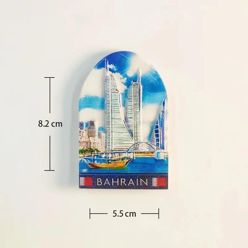 Description Picture 3 of itemBahrain Fridge Stickers Tourist Souvenirs Home Decoration Wedding Birthday Gifts Fridge Magnets Message Board Sticker