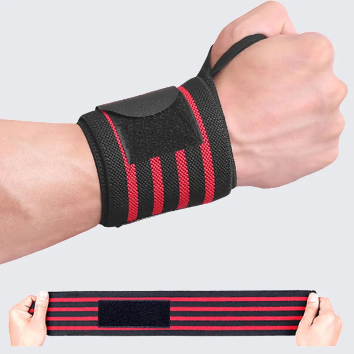Description Picture 3 of item1 PC Wrist and Weightlifting Dumbbell Training with Thickened Straps Outdoor Sports and Fitness Protective Equipment Fitness