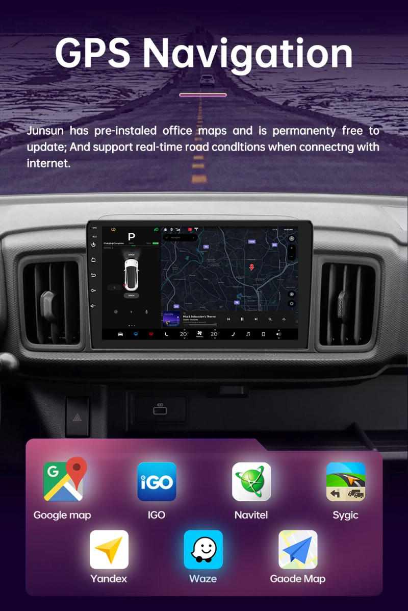Description Picture 4 of itemCar Android 4G 64G Multimedia Radio Carplay Auto Player GPS Navigation for Toyota Hyundai Nissan Kia LADA FIAT jeep 7 9 10 inch