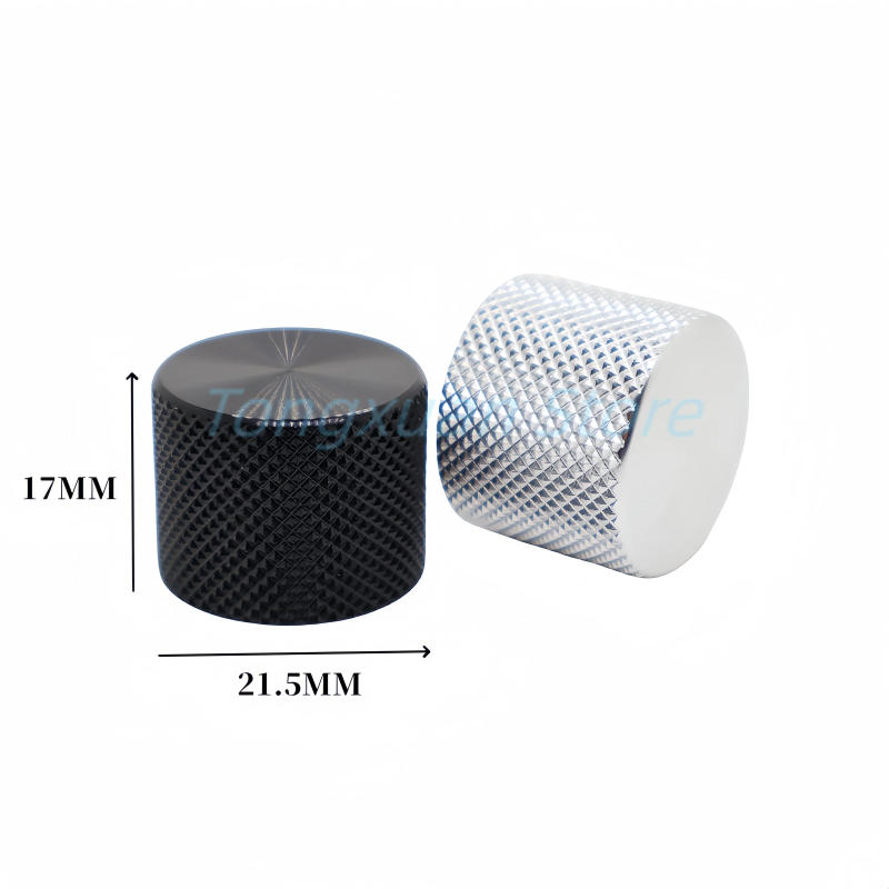 Description Picture 2 of item1pc Aluminum Alloy Knob Cap 21.5x17mm Car Volume Navigation Button Volume Potentiometer Switch Amplifier Knob 6mm Plum D Shaft