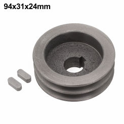 1pc V-Belt Pulley A Type V-belts Timing Belts Double Slot Pulley Motor Cast Iron Power Tool Accessories For Power Transmission