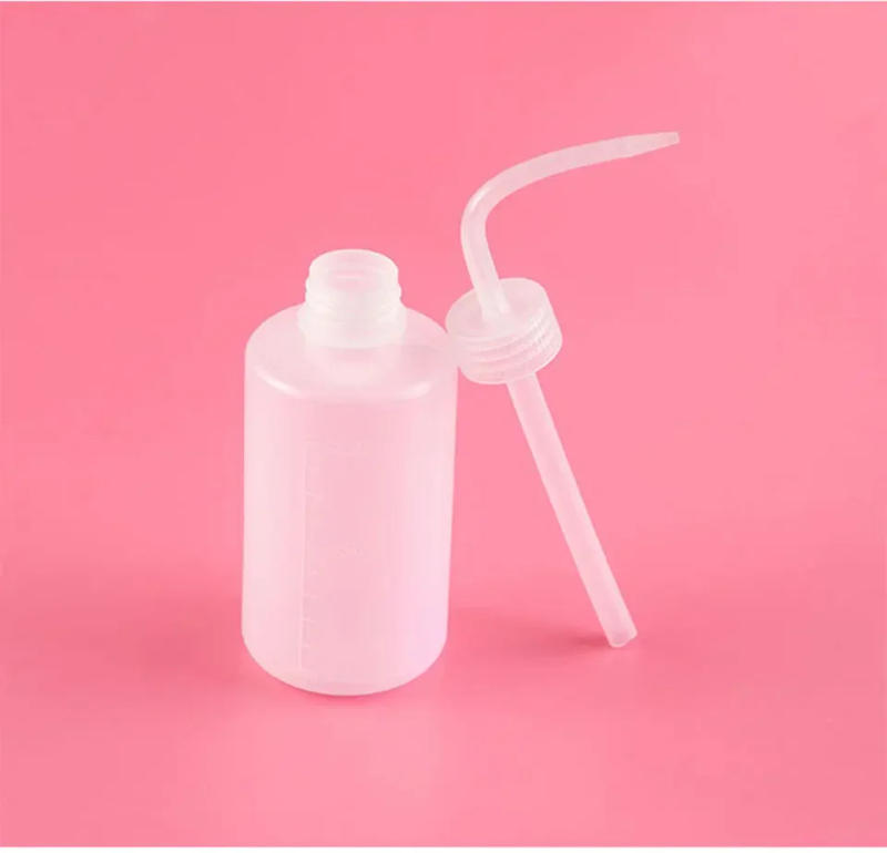 Description Picture 5 of item250/500ml Eyelash Cleaning Washing Bottle Curved Spout Cleaner Waterproof Eyebrow Remover Bottle Eyelash Extension Makeup Tool