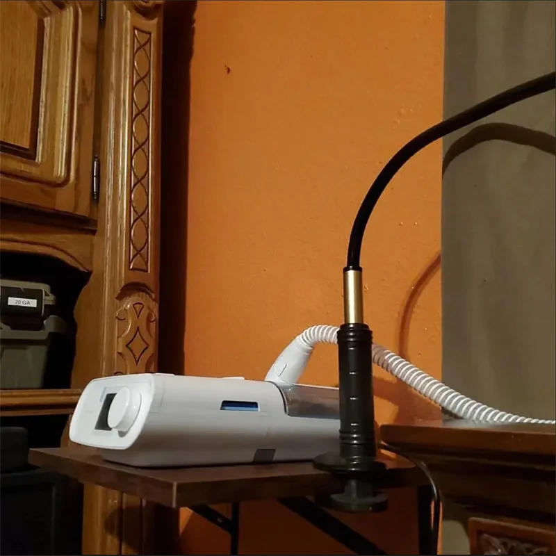 Description Picture 6 of itemBMC CPAP Hose Holder Mask Holder With C-shaped Clip 360° Rotation Adjustable Height Prevent Condensation From Accumulating