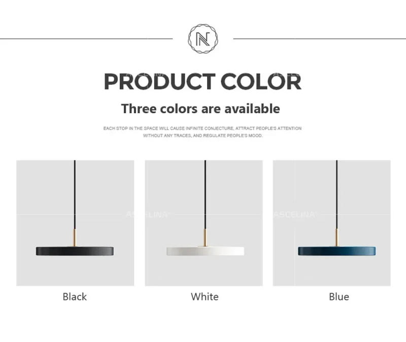 Description Picture 3 of itemModern Minimalism Pendant Lights Simplicity Luster Hanging Fixtures Bedroom Bedside Parlor Study Restaurant Bar Decor Luminaires