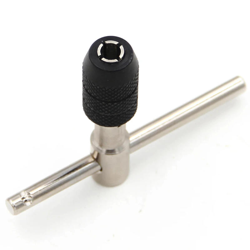Description Picture 6 of itemAdjustable T-type Ratchet Tap Wrench One-piece Easy T-Tap 3mm to 8mm Hand Tap Wrench Thread Tapping Tool Set M3 To M8
